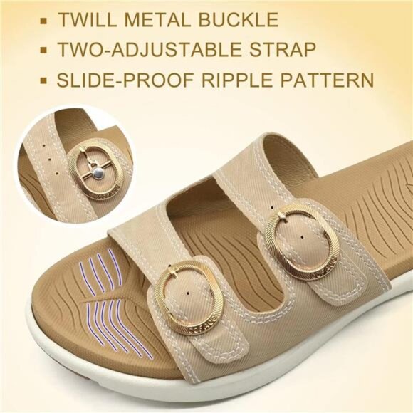 COFACE Womens Orthotic Slides Comfort Plantar Fasciitis Arch Support Slip on - Picture 5 of 7